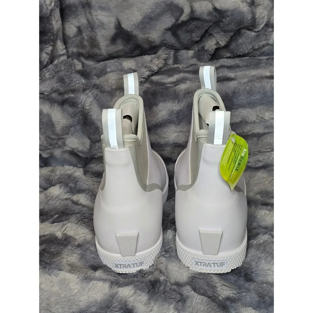 NWT XTRATUF Mens‎ Wheelhouse Ankle Deck Boots White size 9